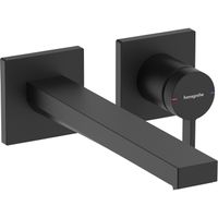 Hansgrohe Tecturis Wastafelkraan Inbouw - mengkraan - eengreeps - 22.5cm uitloop - mat zwart 73051670 - thumbnail