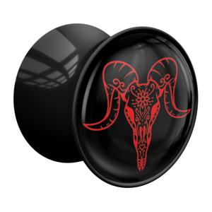 Double Flared Plug met Magic Skull Design Acryl Tunnels & Plugs