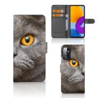 Telefoonhoesje | Met pasjeshouder | Samsung Galaxy M52 Britse Korthaar