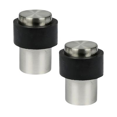 Benson Deurstopper - 2x - zilverkleurig - met schroef montage - H4 x D3 cm - deurbuffer