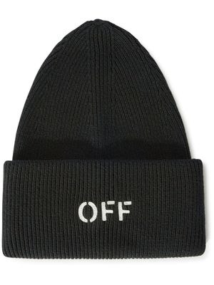 Off-White bonnet à logo Off - Noir