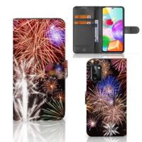 Samsung Galaxy A41 | Wallet Case | met Pasjes | Vuurwerk Samsung Galaxy A41 | Wallet Case | met Pasjes | Vuurwerk