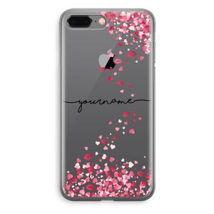 Hartjes en kusjes: iPhone 8 Plus Transparant Hoesje