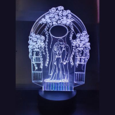 3D LED LAMP - WEDDING - Ontwerp-zelf.nl