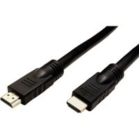 Roline 14.01.3451 HDMI-kabel HDMI Aansluitkabel HDMI-A-stekker, HDMI-A-stekker 10.00 m Zwart 4K UHD, Afgeschermd, Actief met signaalversterking - thumbnail