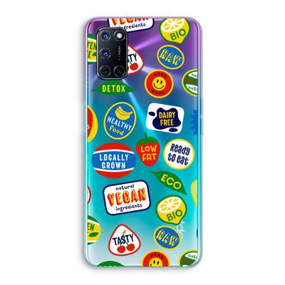 Fruitsticker: Oppo A72 Transparant Hoesje
