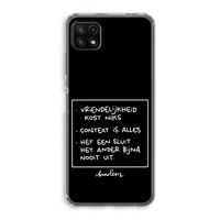 Mijn Motto's: Samsung Galaxy A22 5G Transparant Hoesje