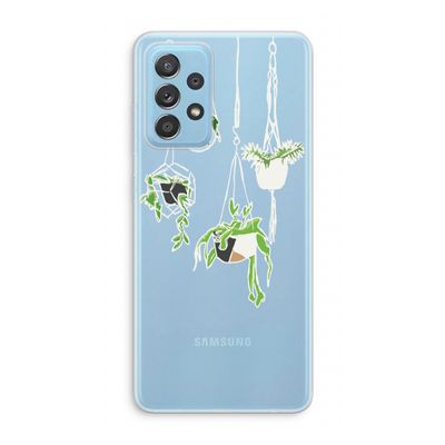 Hang In There: Samsung Galaxy A73 Transparant Hoesje