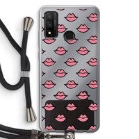 Lipjes: Huawei P Smart (2020) Transparant Hoesje met koord