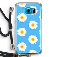 Margrietjes: Samsung Galaxy S6 Transparant Hoesje met koord Margrietjes: Samsung Galaxy S6 Transparant Hoesje met koord