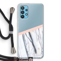 A touch of peach: Samsung Galaxy A32 4G Transparant Hoesje met koord