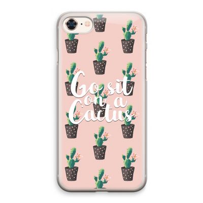 Cactus quote: iPhone 8 Transparant Hoesje