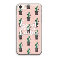 Cactus quote: iPhone 8 Transparant Hoesje