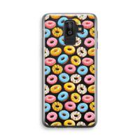 Pink donuts: Samsung Galaxy J8 (2018) Transparant Hoesje - thumbnail