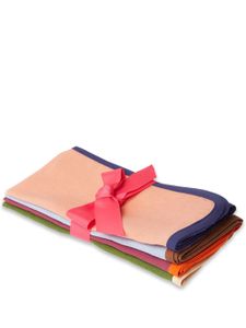 La DoubleJ grandes serviettes Rainbow en lin (lot de 4) - Rose