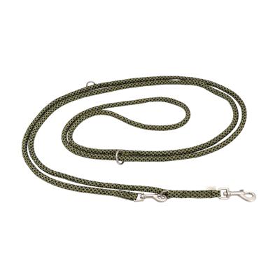 WOLTERS Extra-lange hondenlijn Everest, olijf/zwart, Maat: 300 cm x 13 mm