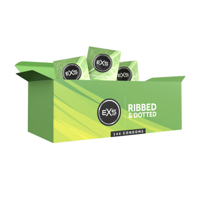 EXS EXS 3 in 1 - Ribbed, Dotted en Flared - Condooms - 144 Stuks