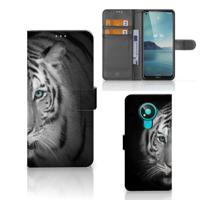 Nokia 3.4 | Telefoonhoesje | Met pasjeshouder | Tijger