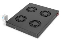 Digitus DN-19 FAN-4-HO-SW 19 inch 4 x Ventilator voor patchkast 1 HE Zwart - thumbnail