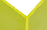 Boekensteun MAUL 10x10x13cm acryl neon geel - thumbnail