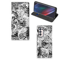 Mobiel BookCase OPPO Find X3 Neo Skulls Angel