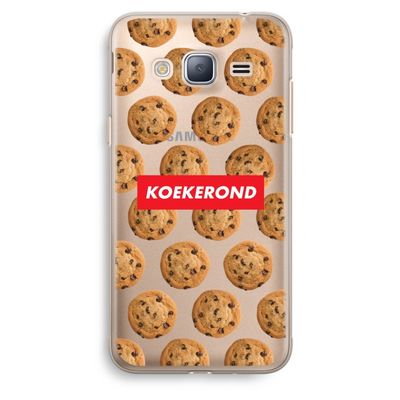 Koekerond: Samsung Galaxy J3 (2016) Transparant Hoesje