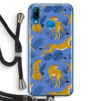 Luipaard: Huawei P20 Lite Transparant Hoesje met koord