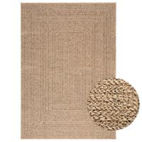 VidaXL Vloerkleed zizur binnen en buiten 140x200 cm jute look