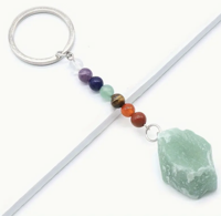 Groene Aventurijn Chakra Sleutelhanger - Sleutelhangers - Spiritueelboek.nl