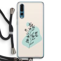 Violets are blue: Huawei P20 Pro Transparant Hoesje met koord