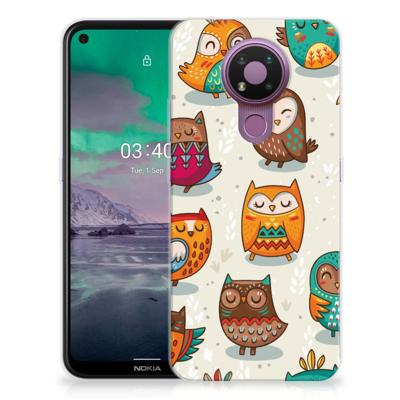 Nokia 3.4 | TPU Hoesje | Vrolijke Uilen