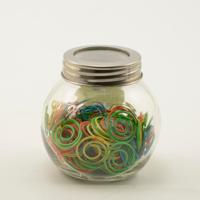 Vaessen Creative • paper clips in potje 120g +/-139stuks rond 22mm tropisch