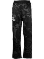 AAPE BY *A BATHING APE® pantalon imprimé à patch logo - Noir - thumbnail