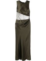 Christopher Esber Verdant Falls silk maxi dress - Vert - thumbnail