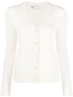 Tory Burch cardigan à boutons logo - Blanc - thumbnail