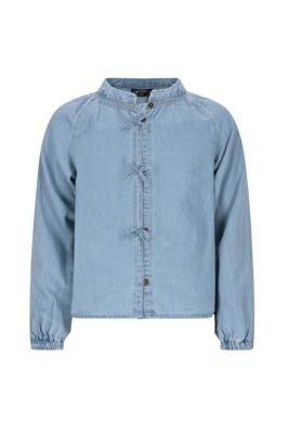 Like Flo winter blouse meisjes - blauw - Chei - chambrey - nep strik sluiting
