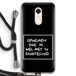 Schotelvod: Xiaomi Redmi 5 Transparant Hoesje met koord