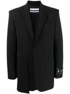 Off-White blazer à poche plaqué - Noir