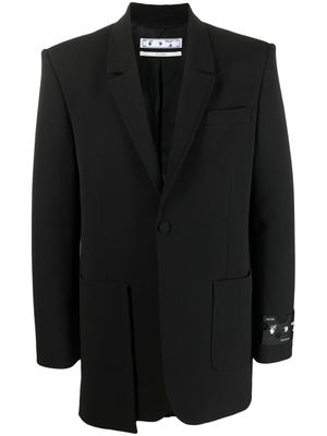 Off-White blazer à poche plaqué - Noir