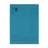 Vouwmap quantore a4 ongelijke zijde 250gr blauw | 10 stuks