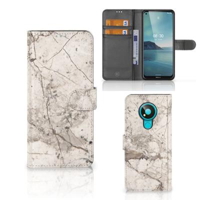 Nokia 3.4 | Bookcase | Marmer Beige