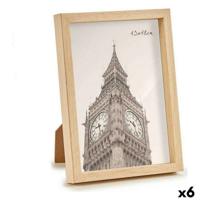 Fotolijsten Gift Decor Bruin Natuurlijk Plastic (6 Stuks)