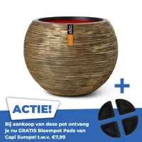 Vaas bol rib nl i d40xh32 zwart gd