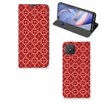 OPPO Reno4 Z 5G Hoesje met Magneet Batik Rood - thumbnail