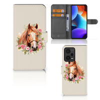 Telefoonhoesje met Pasjes voor Xiaomi Redmi Note 12 Pro Plus Paard - thumbnail