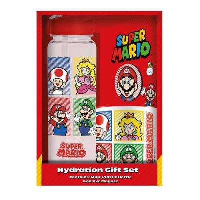 Super Mario cadeauset - beker, mok en magneet