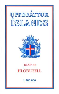 Wandelkaart - Topografische kaart 46 Atlaskort Hlodufell | Ferdakort