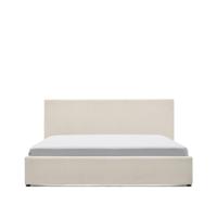 Kave Home Bed 'Nahiri' Chenille, 150 x 200cm, kleur Beige
