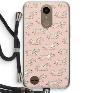Ponys: LG K10 (2017) Transparant Hoesje met koord