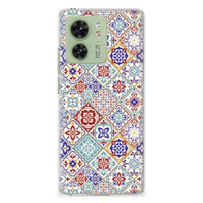 Motorola Edge 40 | TPU | Siliconen hoesje | Tiles Color Motorola Edge 40 | TPU | Siliconen hoesje | Tiles Color